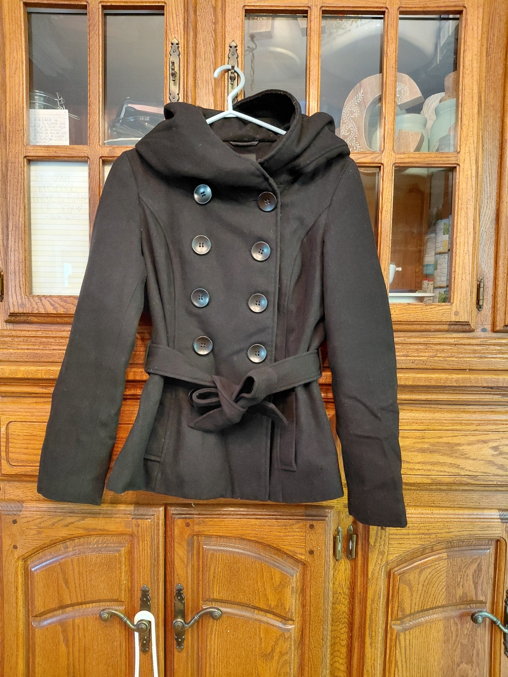 Women’s Black Belted Coat